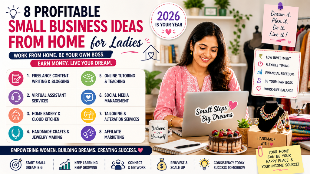 Small Business Ideas From Home for Ladies