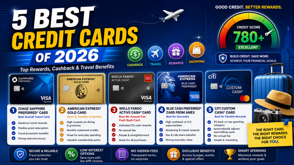 5 Best Credit Cards of 2026