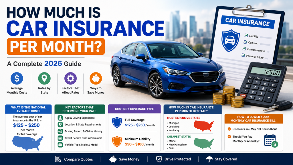 How Much Is Car Insurance Per Month