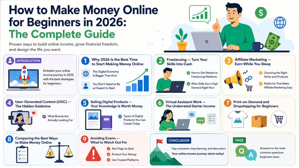 How to Make Money Online for Beginners in 2026